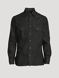 Denim Slim-Fit Shirt