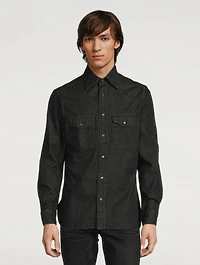 Denim Slim-Fit Shirt