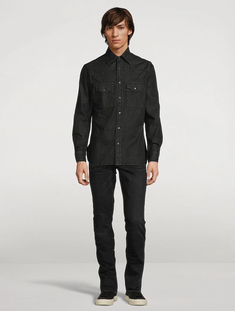 Denim Slim-Fit Shirt