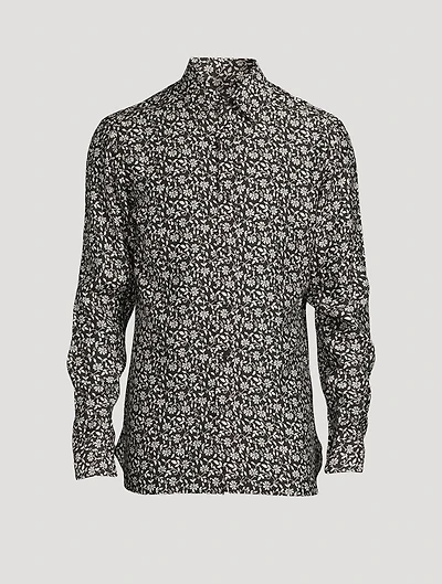 Long-Sleeve Shirt In Floral Print