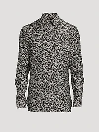 Long-Sleeve Shirt In Floral Print