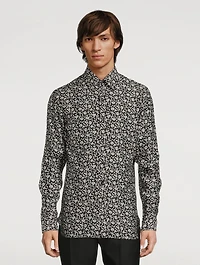 Long-Sleeve Shirt In Floral Print