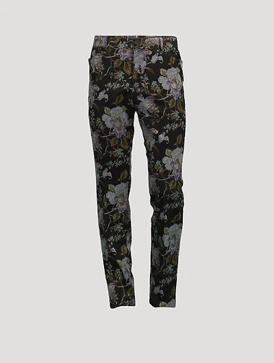 Atticus Velvet Pants Floral Print