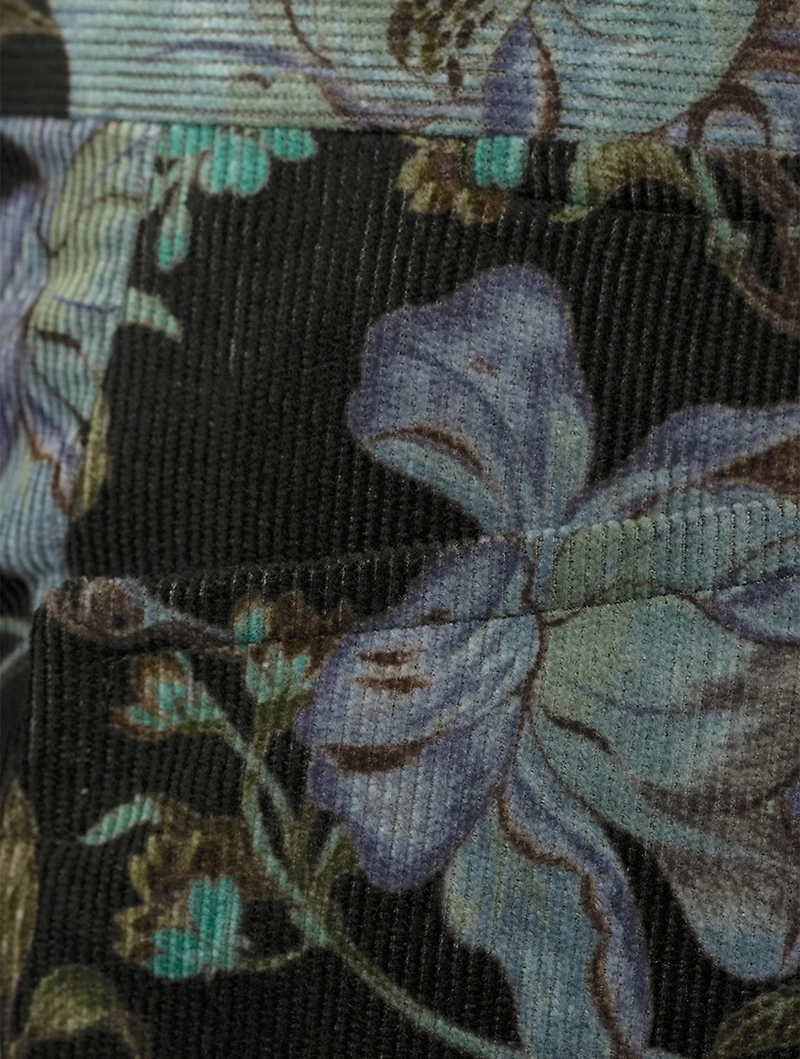 Atticus Velvet Pants Floral Print