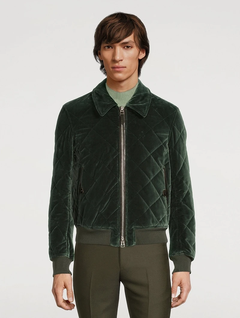 Velvet Quilted Jacket