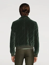 Velvet Quilted Jacket