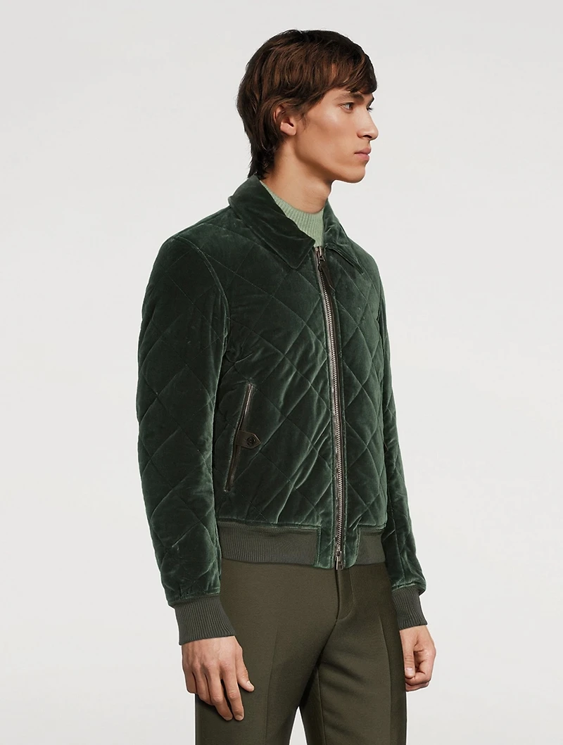 Velvet Quilted Jacket