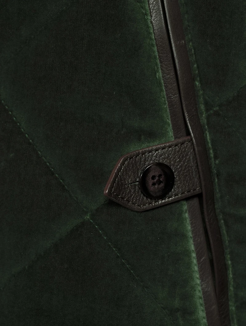 Velvet Quilted Jacket
