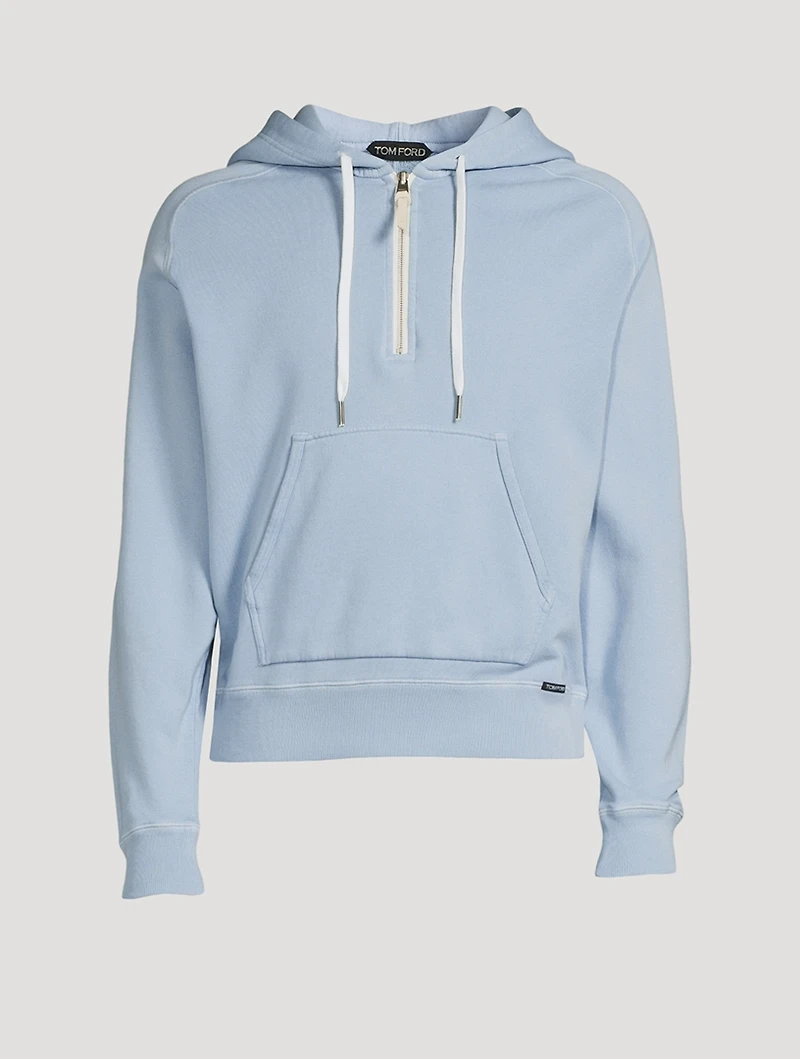 Cotton Half-Zip Hoodie