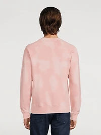 Cotton Sweatshirt Tie-Dye Print