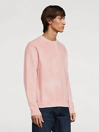 Cotton Sweatshirt Tie-Dye Print