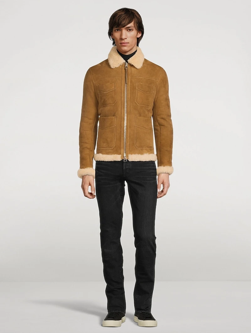 Suede Shearling Jacket