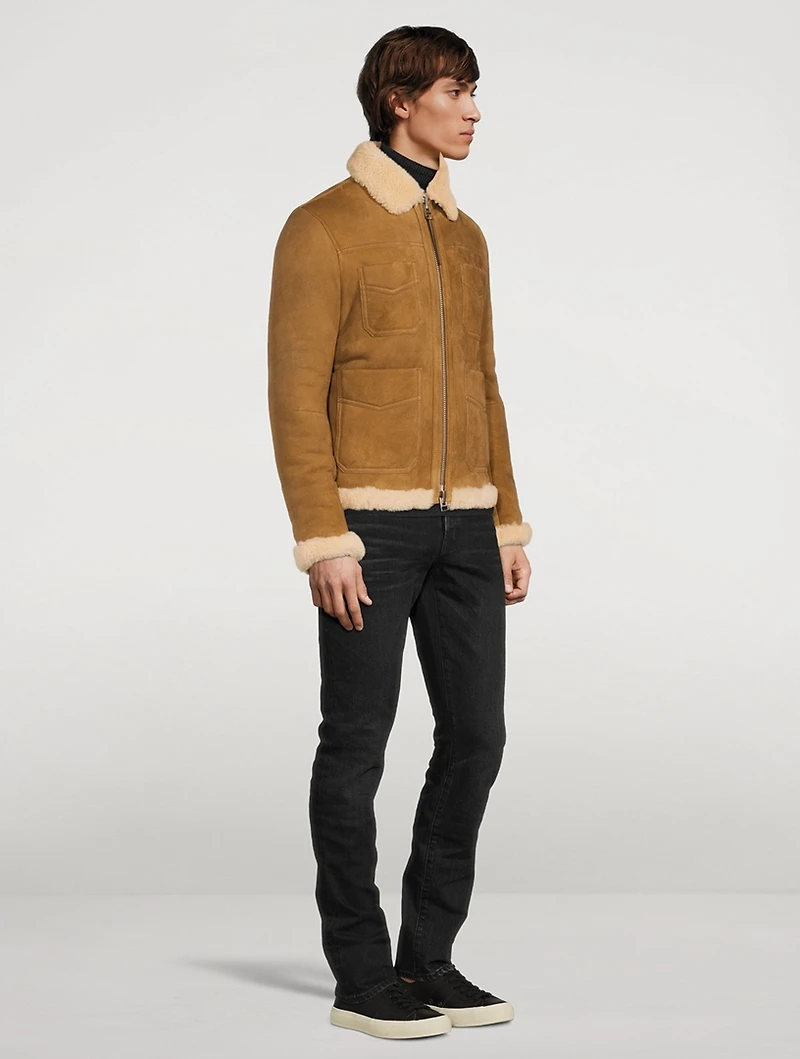 Suede Shearling Jacket
