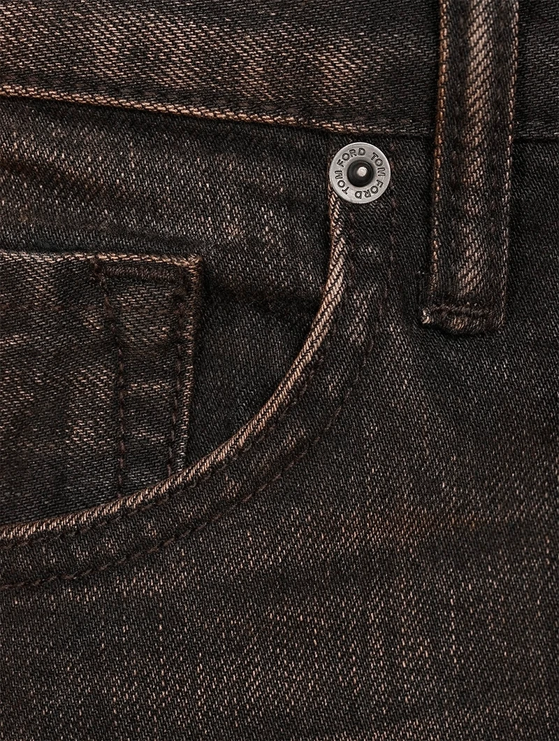 Washed Slim-Fit Jeans