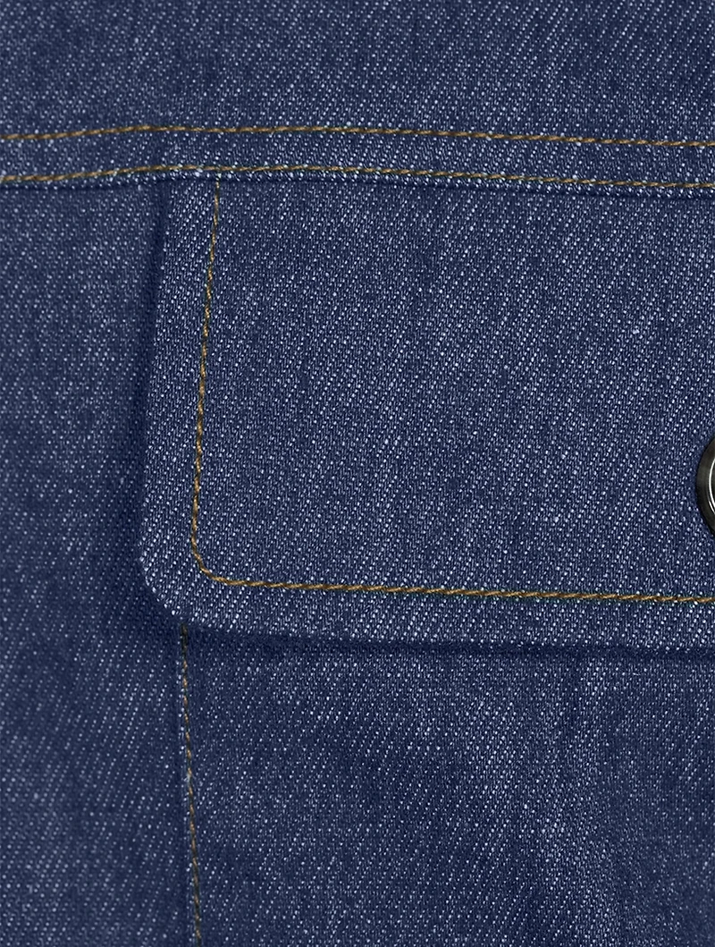 Stretch Denim Tailored Shirt