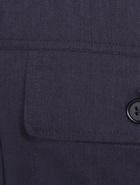 Wool And Cotton Patch-Pocket Shirt