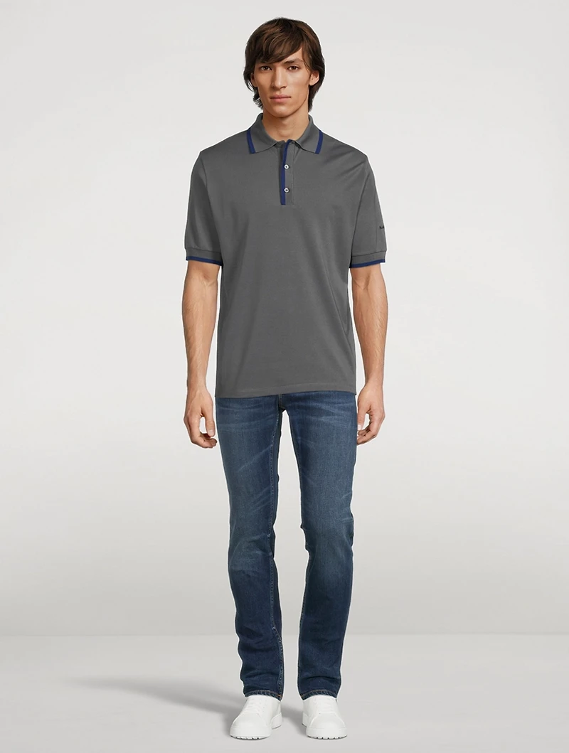 Gents Cotton Short-Sleeve Polo Shirt