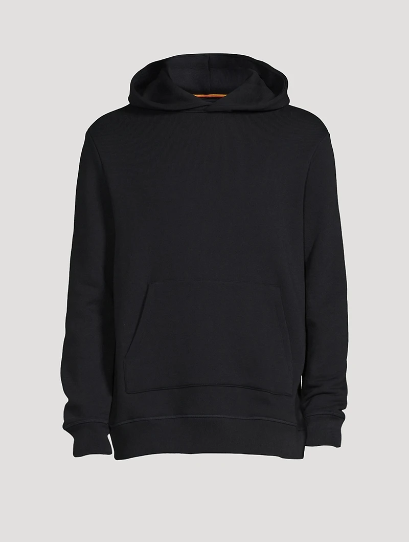 Cotton Hoodie With Painted Stripe