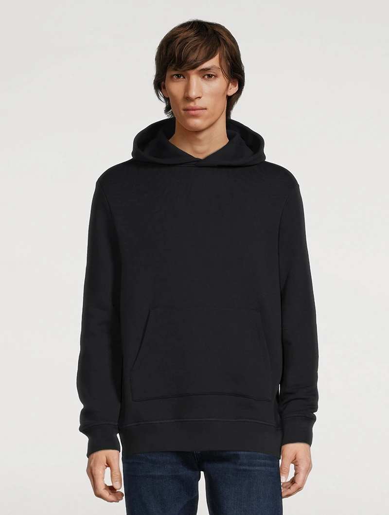 Cotton Hoodie With Painted Stripe