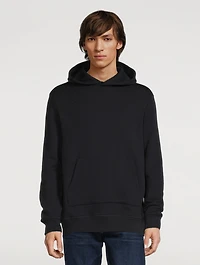 Cotton Hoodie With Painted Stripe