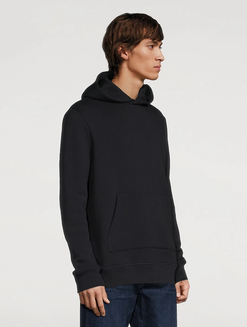 Cotton Hoodie With Painted Stripe