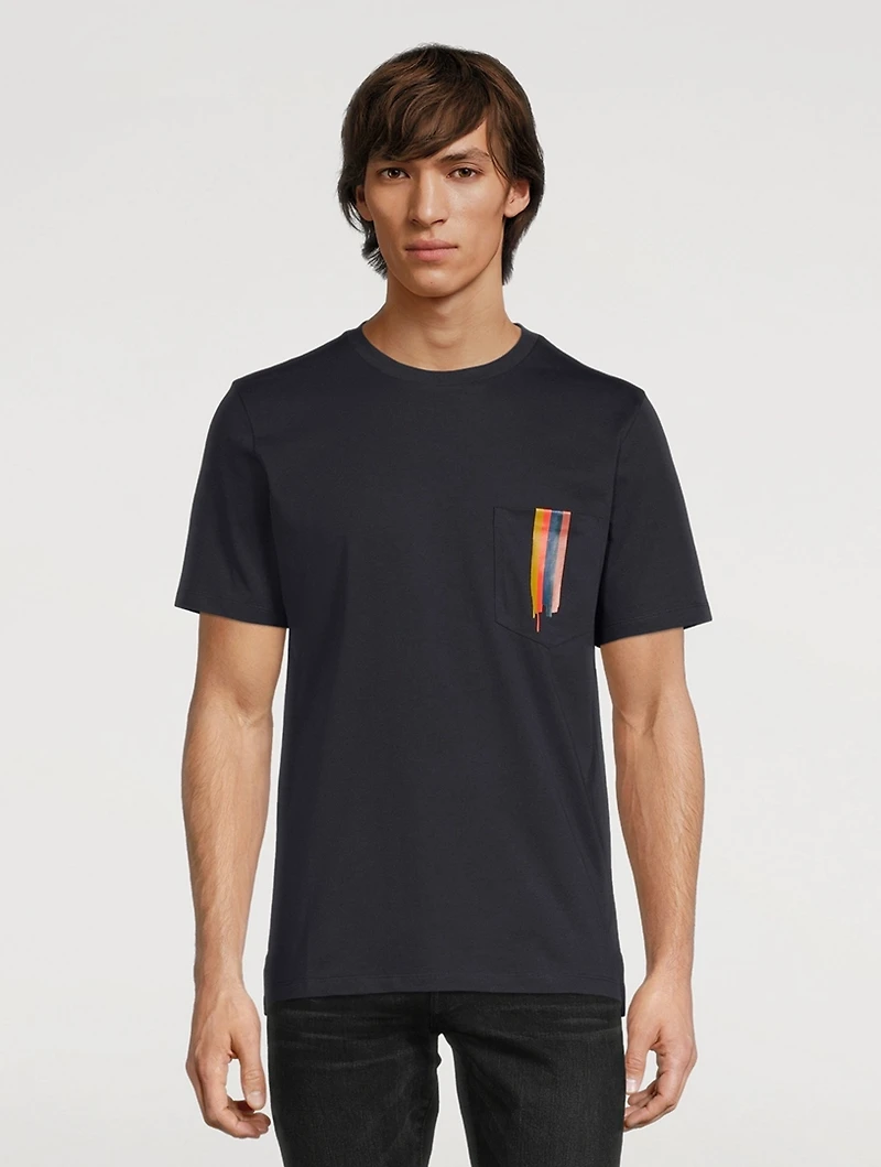 Painted Stripe Pocket T-Shirt
