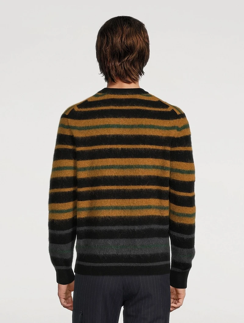 Wool And Mohair-Blend Stripe Sweater