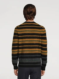 Wool And Mohair-Blend Stripe Sweater