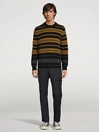 Wool And Mohair-Blend Stripe Sweater