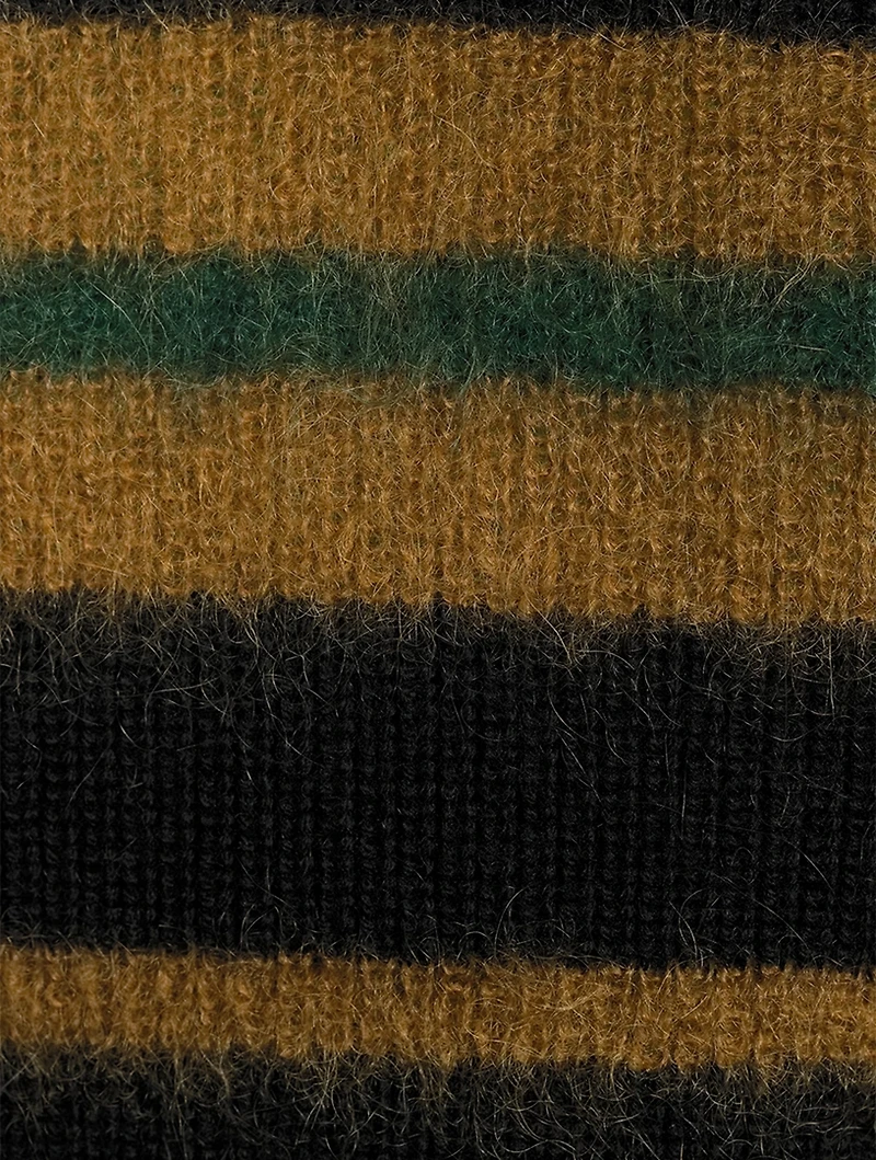 Wool And Mohair-Blend Stripe Sweater