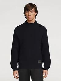 Wool Mockneck Sweater