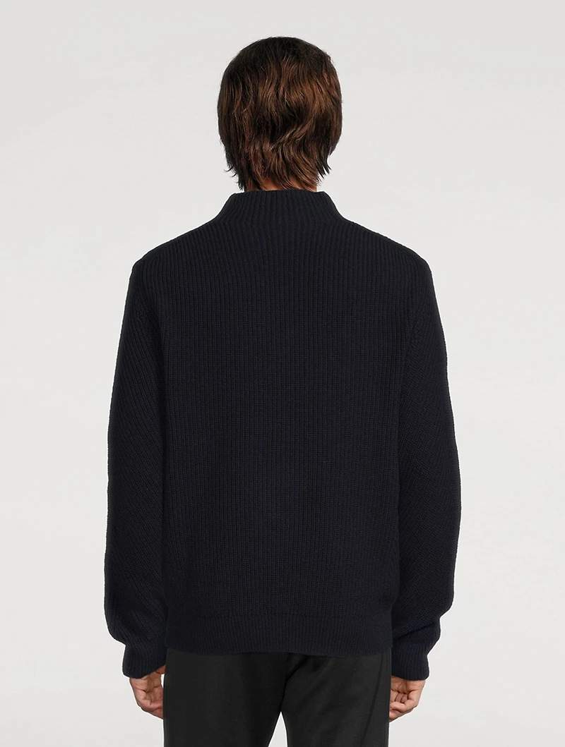 Wool Mockneck Sweater