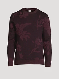 Bird Floral Wool-Blend Jacquard Sweater