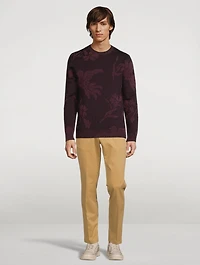 Bird Floral Wool-Blend Jacquard Sweater