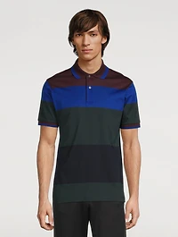 Colourblock Short-Sleeve Polo Shirt