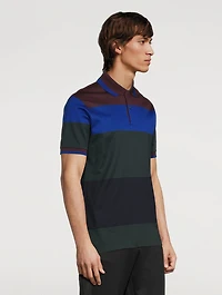 Colourblock Short-Sleeve Polo Shirt