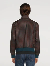 Harrington Wool Twill Jacket Check Print