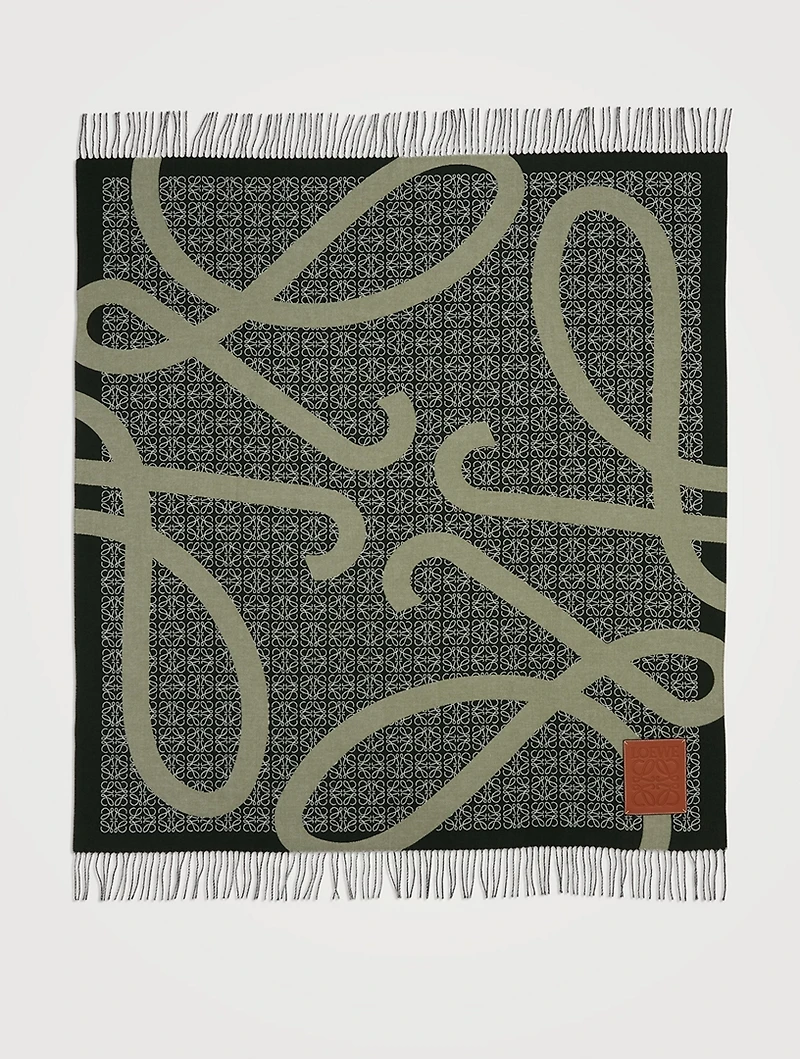 Wool Anagram Blanket