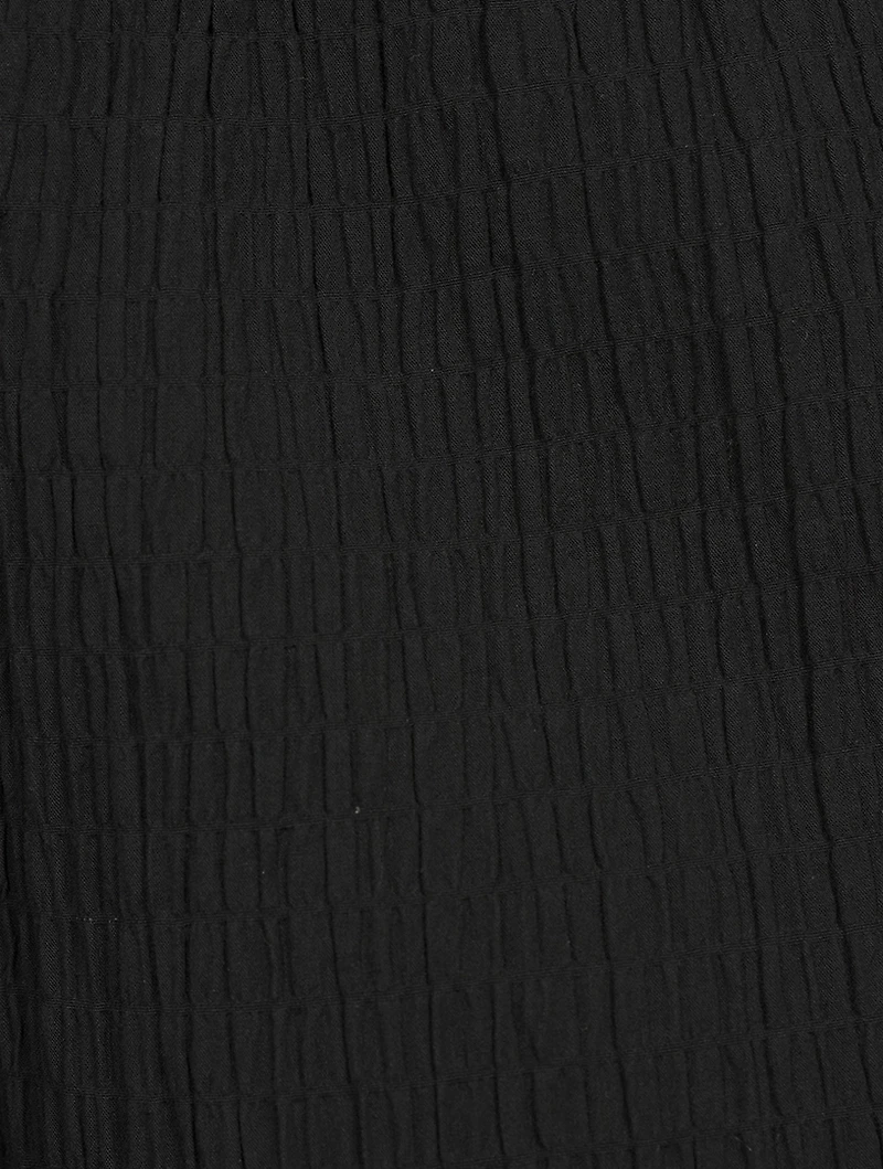 Pippy Crinkled Organic Cotton Wide-Leg Pants