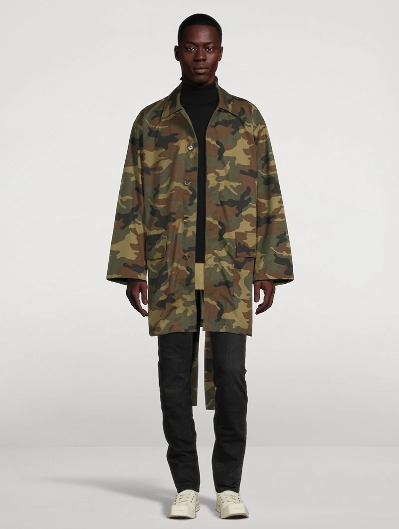Military Coat With Belt