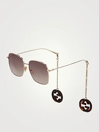 Square Sunglasses With Charms