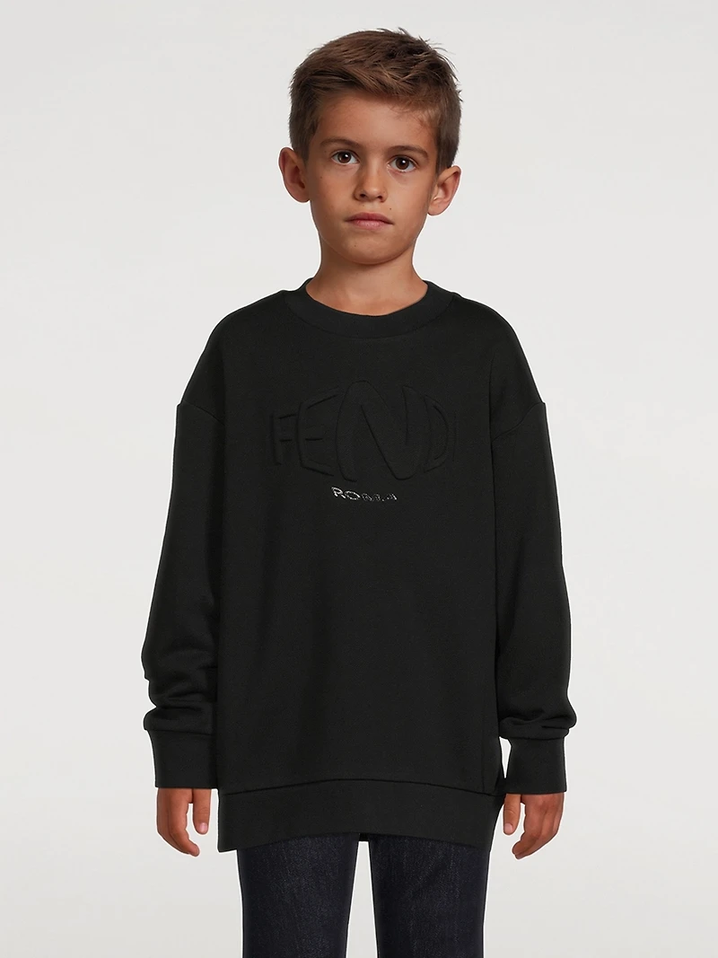 Kids Cotton Logo Sweatshirt