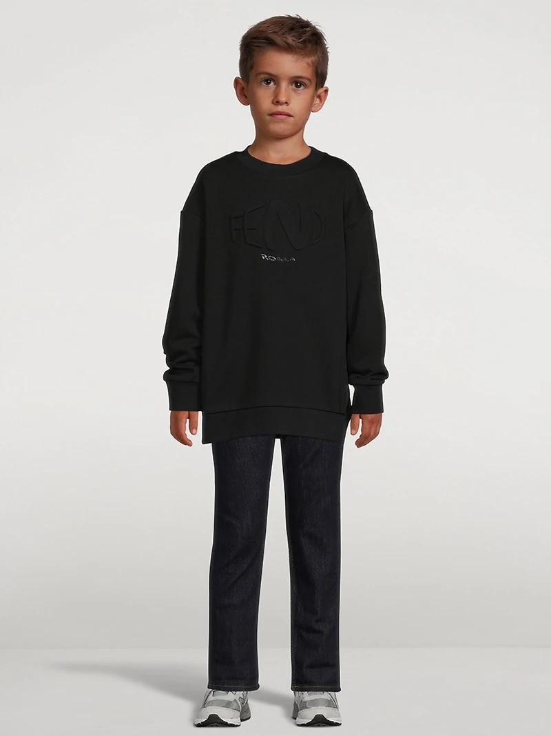 Kids Cotton Logo Sweatshirt