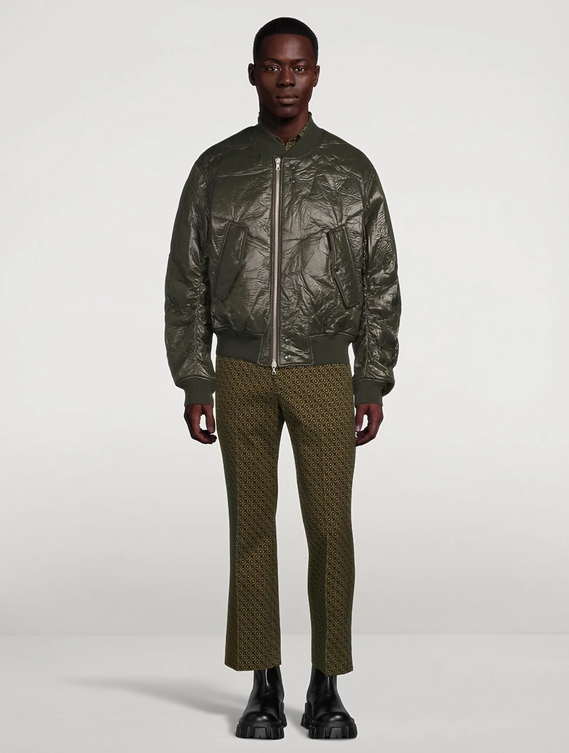 Vanverso Crinkled Bomber Jacket