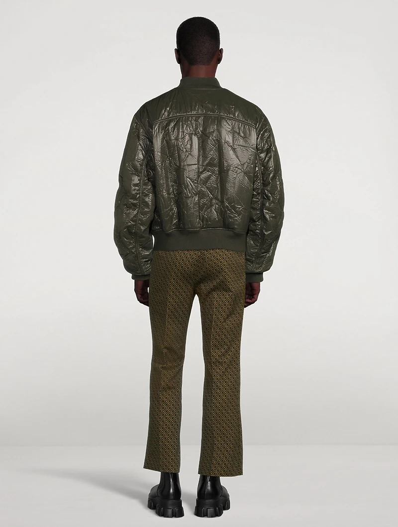 Vanverso Crinkled Bomber Jacket