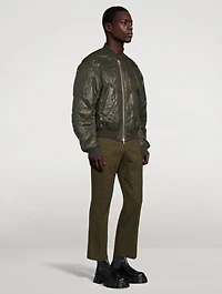 Vanverso Crinkled Bomber Jacket
