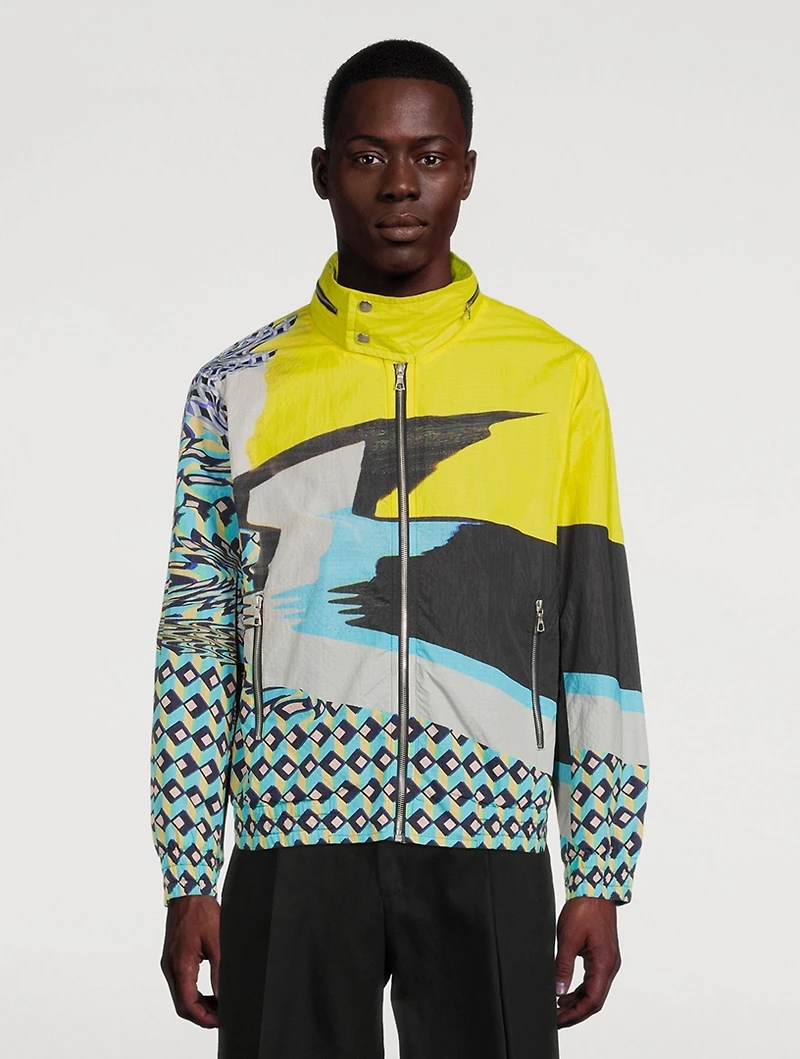 Vorn Printed Nylon Jacket