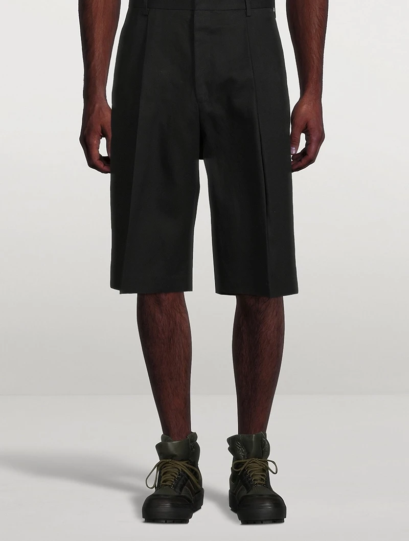 Parton Cotton Wide-Leg Shorts