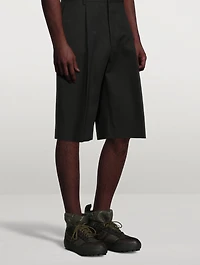 Parton Cotton Wide-Leg Shorts