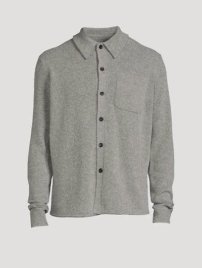 Alpaca-Blend Knit Shirt